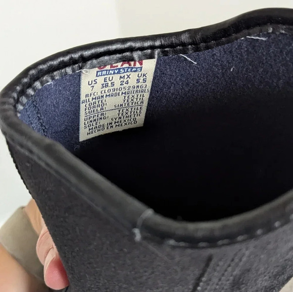 Ulan Black Waterproof Rain Boots sz 7 - Picture 7 of 7